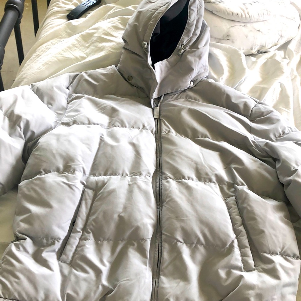 Warm hooded coat